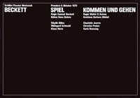 Volker Noth, Plakat, Beckett, Spiel, Kommen und Gehen, Schiller-Theater Werkstatt, 1978, Format: 59,4 x 84 cm