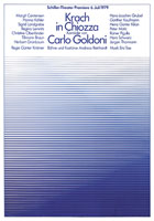Volker Noth, Plakat, Carlo Goldoni, Krach in Chiozza, Schiller-Theater, 1979, Format: 118,9 x 84 cm